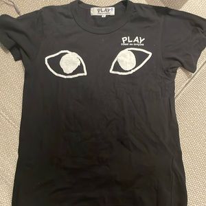 Comme des Garcons black Play kids S t-shirt used good shape
